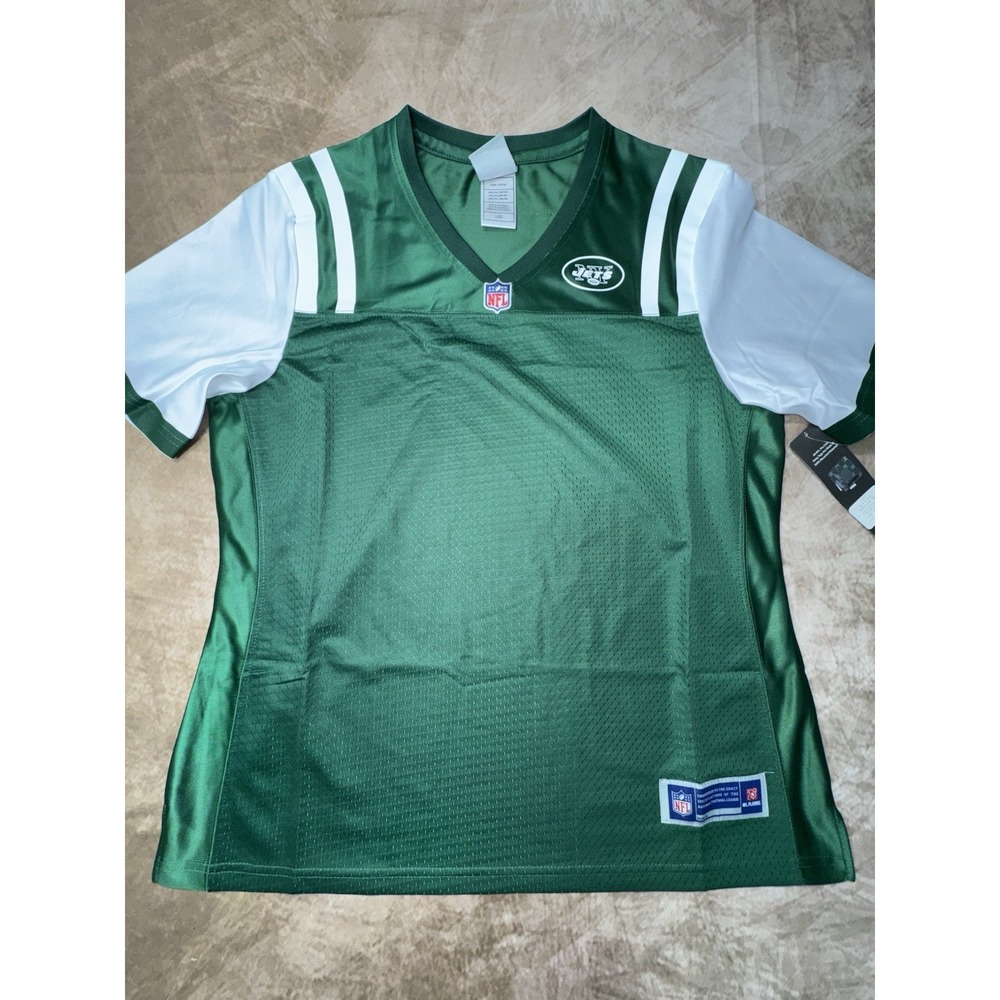 NWT NFL Pro-Line New York Jets Blank Footbal Jersey Shirt Womens Large